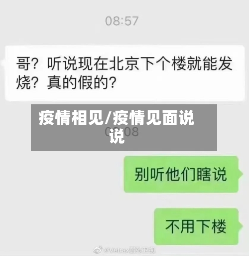 疫情相见/疫情见面说说