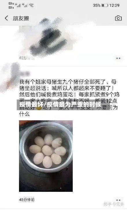 疫情最坏/疫情最为严重的时候