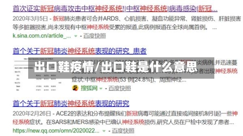 出口鞋疫情/出口鞋是什么意思
