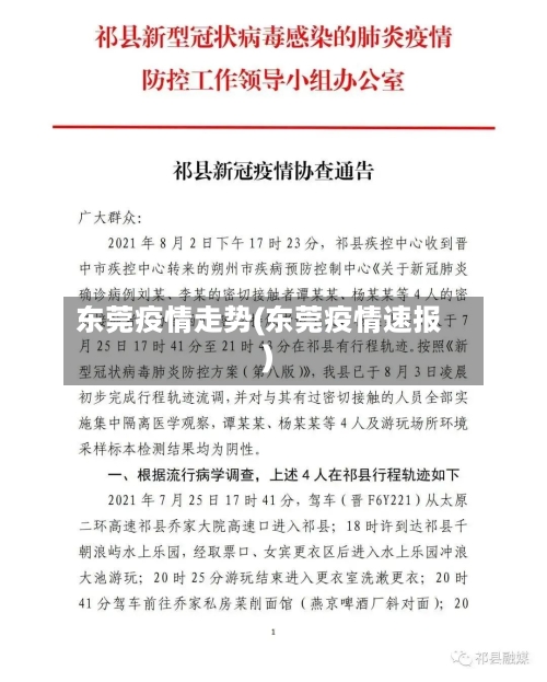 东莞疫情走势(东莞疫情速报)