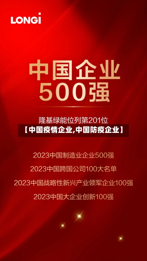 【中国疫情企业,中国防疫企业】
