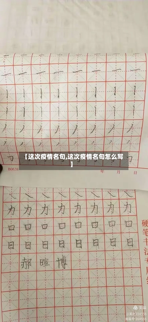 【这次疫情名句,这次疫情名句怎么写】