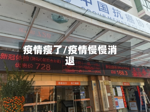疫情瘦了/疫情慢慢消退