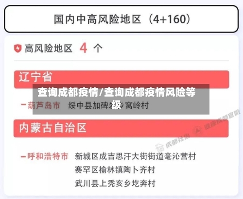 查询成都疫情/查询成都疫情风险等级