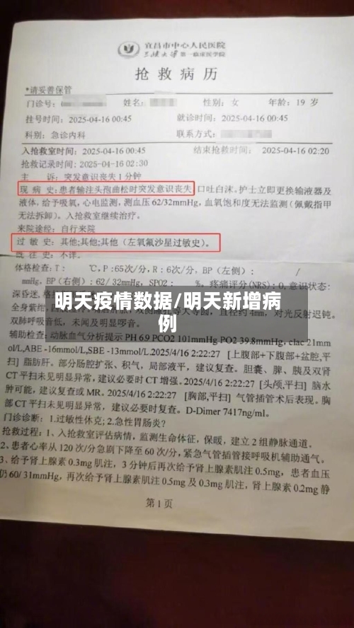 明天疫情数据/明天新增病例
