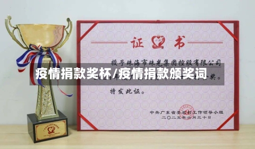 疫情捐款奖杯/疫情捐款颁奖词
