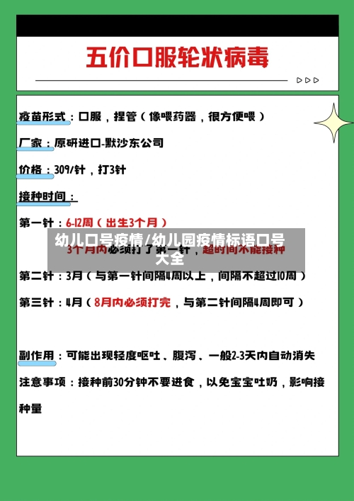 幼儿口号疫情/幼儿园疫情标语口号大全