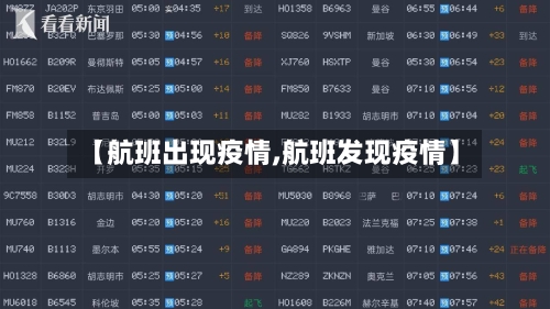 【航班出现疫情,航班发现疫情】
