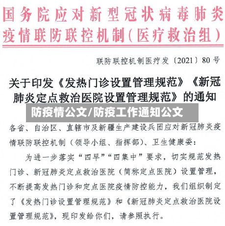 防疫情公文/防疫工作通知公文
