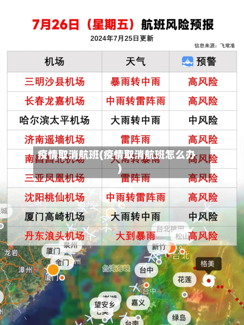 疫情取消航班(疫情取消航班怎么办)