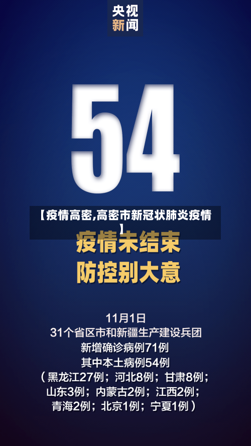 【疫情高密,高密市新冠状肺炎疫情】
