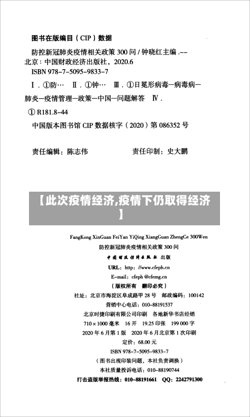 【此次疫情经济,疫情下仍取得经济】