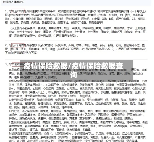 疫情保险数据/疫情保险数据查询