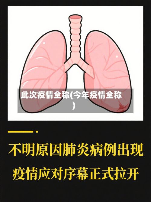 此次疫情全称(今年疫情全称)