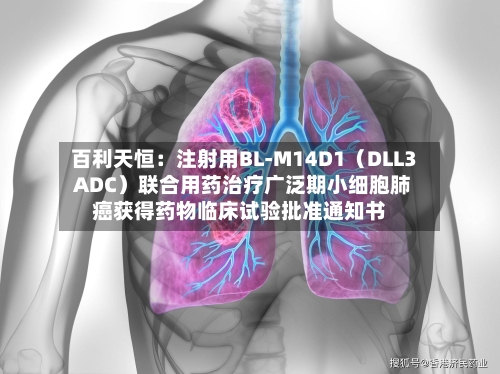 百利天恒：注射用BL-M14D1（DLL3 ADC）联合用药治疗广泛期小细胞肺癌获得药物临床试验批准通知书