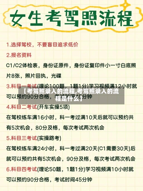 【考驾照录入的流程,考驾照录入的流程是什么】