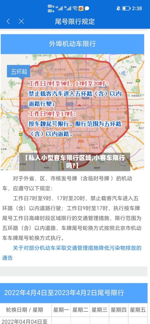 【私人小型客车限行区域,小客车限行吗?】