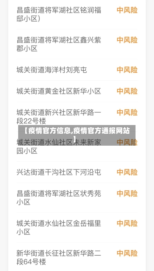 【疫情官方信息,疫情官方通报网站】