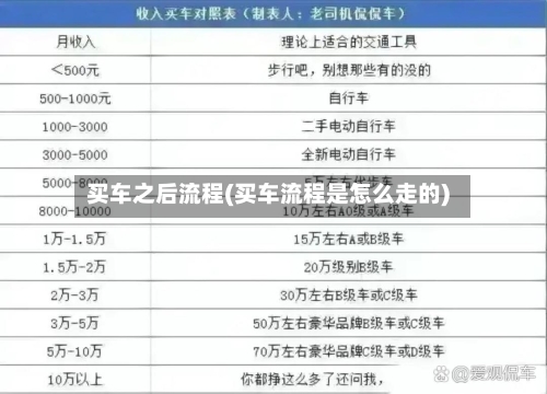 买车之后流程(买车流程是怎么走的)