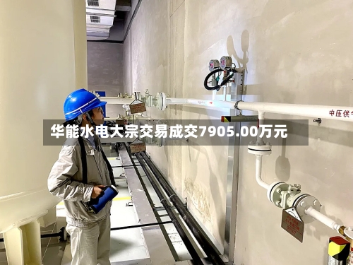 华能水电大宗交易成交7905.00万元-第1张图片