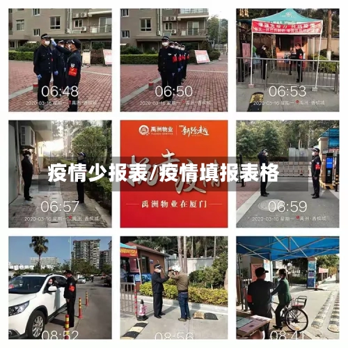 疫情少报表/疫情填报表格