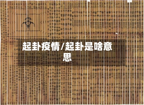 起卦疫情/起卦是啥意思