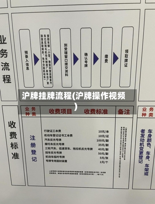 沪牌挂牌流程(沪牌操作视频)