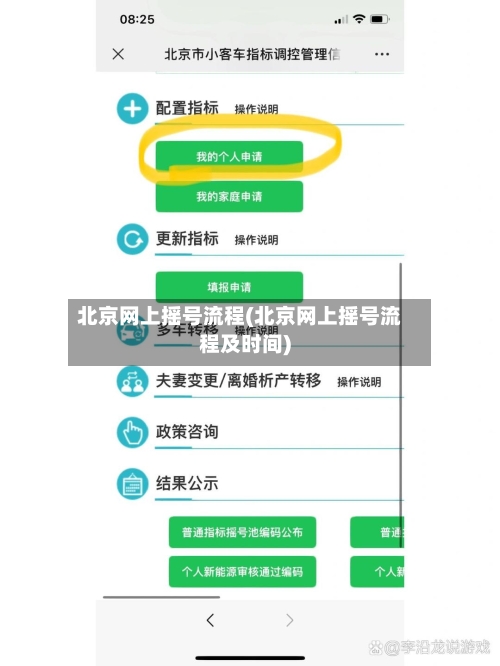 北京网上摇号流程(北京网上摇号流程及时间)