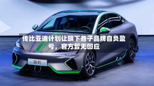 传比亚迪计划让旗下各子品牌自负盈亏，官方暂无回应