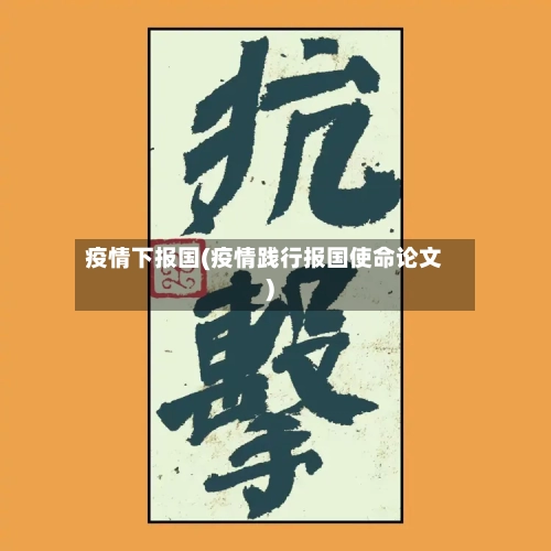 疫情下报国(疫情践行报国使命论文)