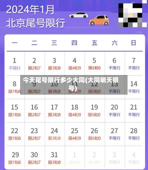 今天尾号限行多少大同(大同明天限号)