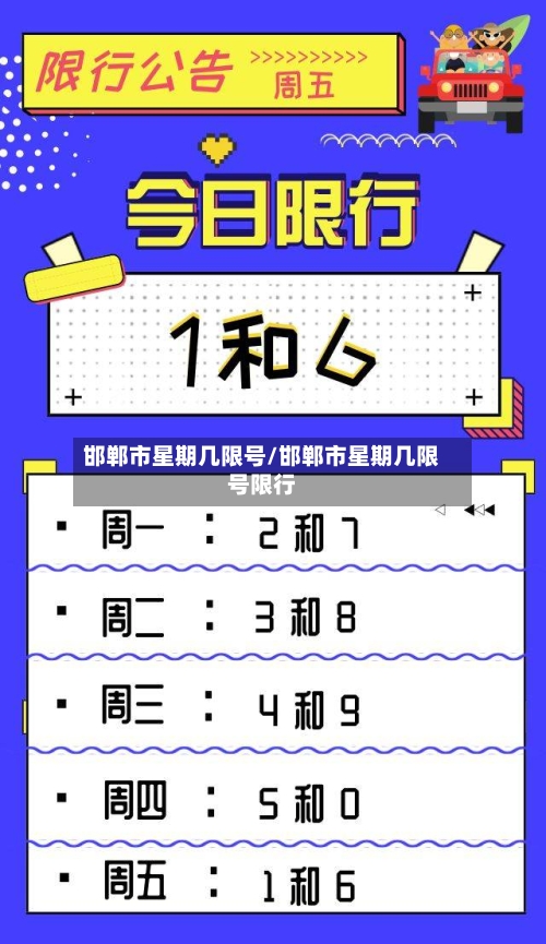 邯郸市星期几限号/邯郸市星期几限号限行