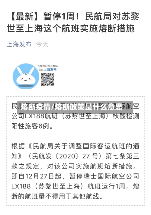 熔断疫情/熔断政策是什么意思