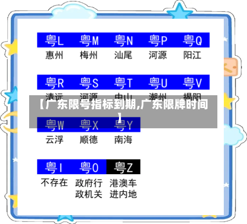【广东限号指标到期,广东限牌时间】