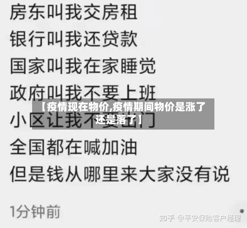 【疫情现在物价,疫情期间物价是涨了还是落了】