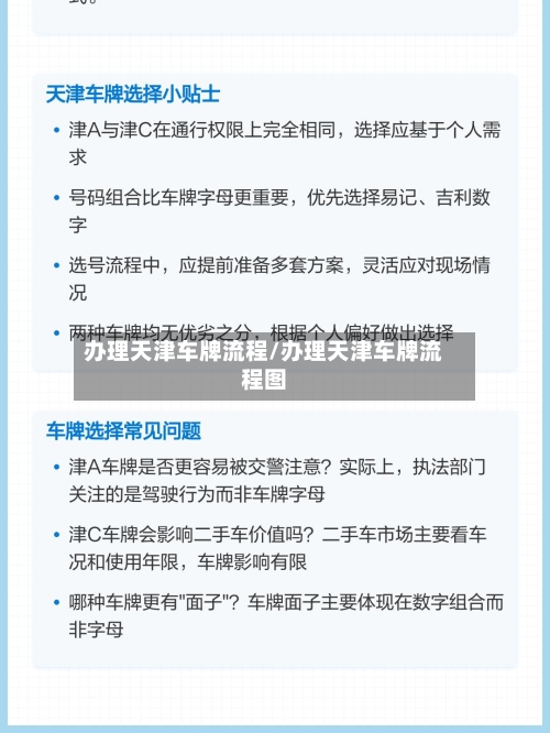 办理天津车牌流程/办理天津车牌流程图