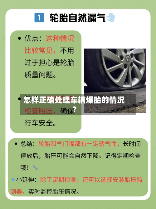 怎样正确处理车辆爆胎的情况？