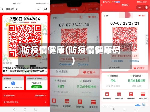 防疫情健康(防疫情健康码)