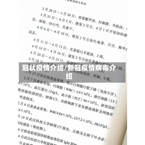 冠状疫情介绍/新冠疫情病毒介绍