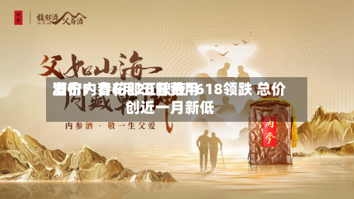 酒价内参6月20日费用发布：青花郎五粮液1618领跌 总价创近一月新低