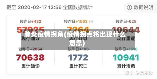 肺炎疫情拐角(疫情拐点将出现什么意思)