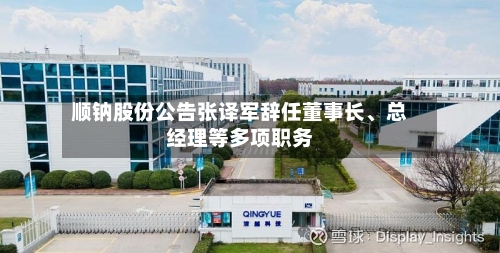 顺钠股份公告张译军辞任董事长、总经理等多项职务-第1张图片
