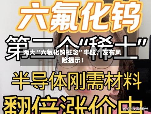 两大“六氟化钨概念”牛股，发布风险提示！