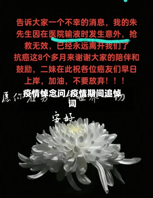 疫情悼念问/疫情期间追悼词