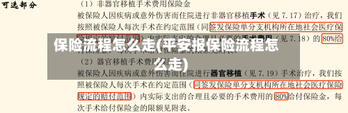 保险流程怎么走(平安报保险流程怎么走)