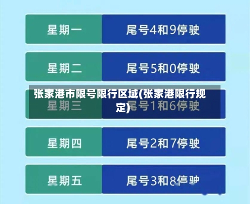 张家港市限号限行区域(张家港限行规定)