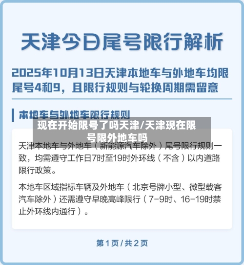 现在开始限号了吗天津/天津现在限号限外地车吗