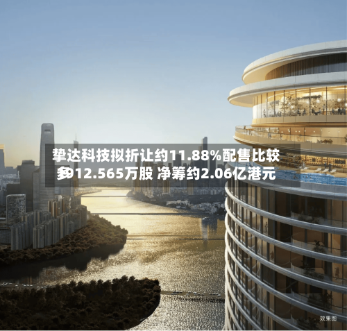 挚达科技拟折让约11.88%配售比较多
1912.565万股 净筹约2.06亿港元-第1张图片