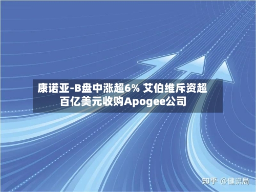 康诺亚-B盘中涨超6% 艾伯维斥资超百亿美元收购Apogee公司-第1张图片