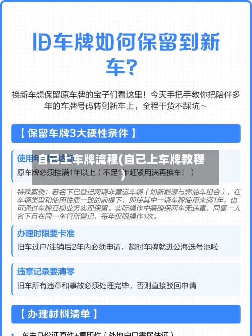 自己上车牌流程(自己上车牌教程)